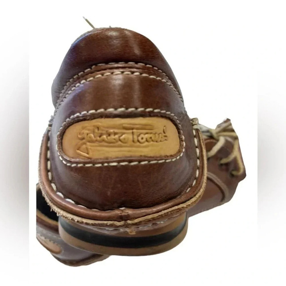 Fatte A Mano Tobacco  Leather Loafers Size 42 - Picture 6 of 9